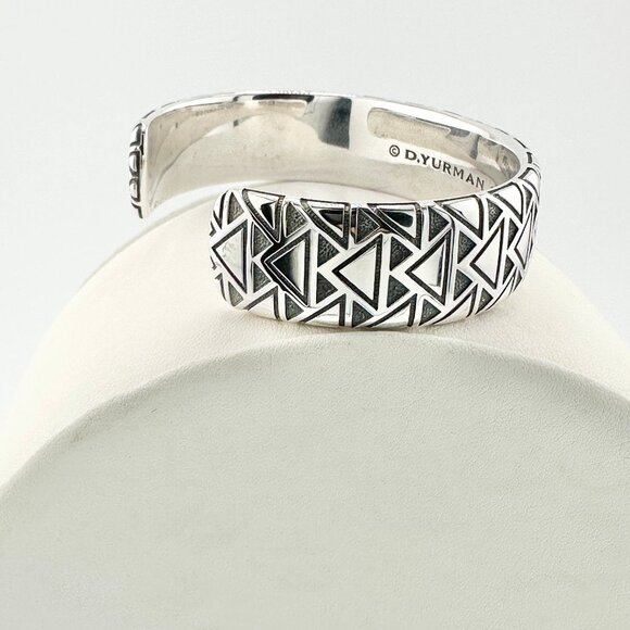 David Yurman Wide Southwest Cuff Bracelet in Sterling Silver - 17mm - Medium - Picture 2 of 13